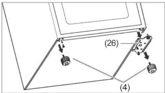 Hanseatic HKGK17455A2W - Removing the doors and hinges - 7