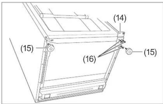 Hanseatic HKGK14349A2I - Changing the door hinges - 5