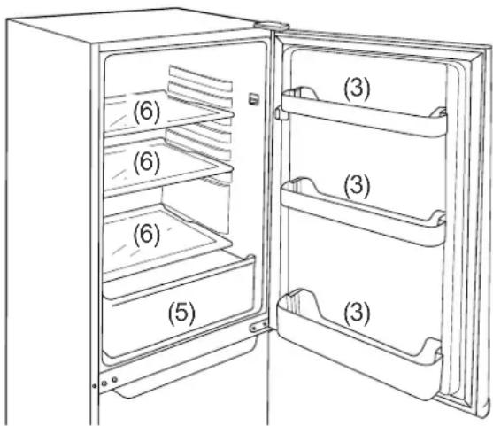 Hanseatic HKGK14349A2I - Filling the fridge compartment - 1