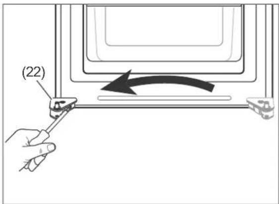 Hanseatic HKGK 18860 A3NFR - Removing the door - 12