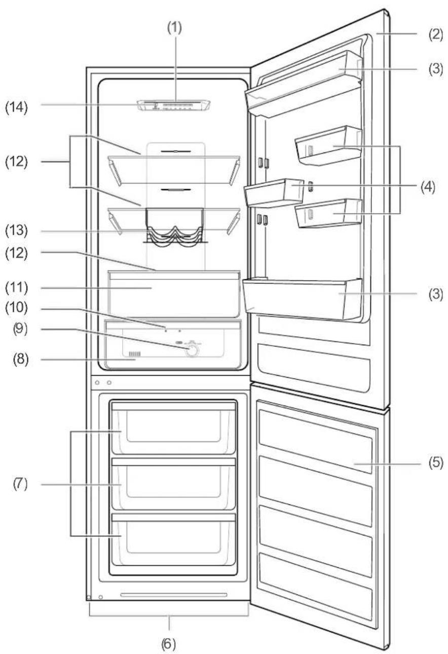 Hanseatic HKGK 18860 A3NFR - Appliance parts / control elements - 1