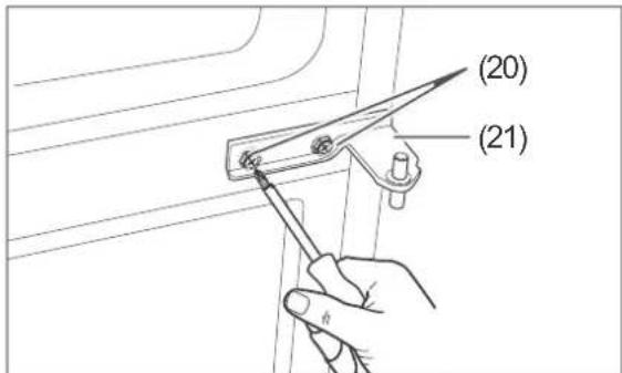 Hanseatic HKGK 18860 A3NFR - Removing the door - 6