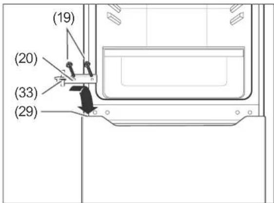 Hanseatic HKGK 18860 A2NFW - Removing the door - 20