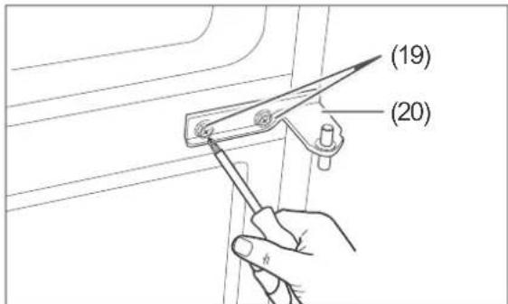 Hanseatic HKGK 18860 A2NFW - Removing the door - 6