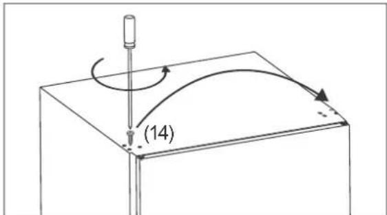 Hanseatic HEKS12254A2 - Changing the door hinges - 5