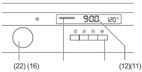 9:00 120° (22) (16) (12)(11)