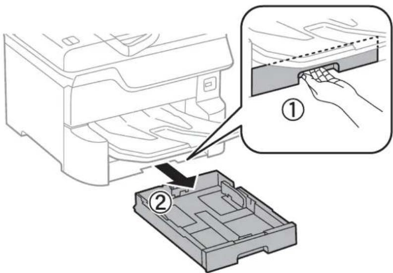 EPSON WorkForce Pro WF-C8690DTWFC - Cleaning the Paper Path for Paper Feeding Problems (Paper Cassette) - 1