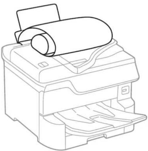 EPSON WorkForce Pro WF-C8690DTWFC - Loading long papers and Precautions - 1