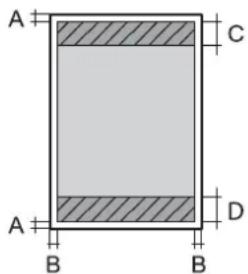 EPSON WorkForce Pro WF-C8690DTWFC - Printable Area for Single Sheets - 1