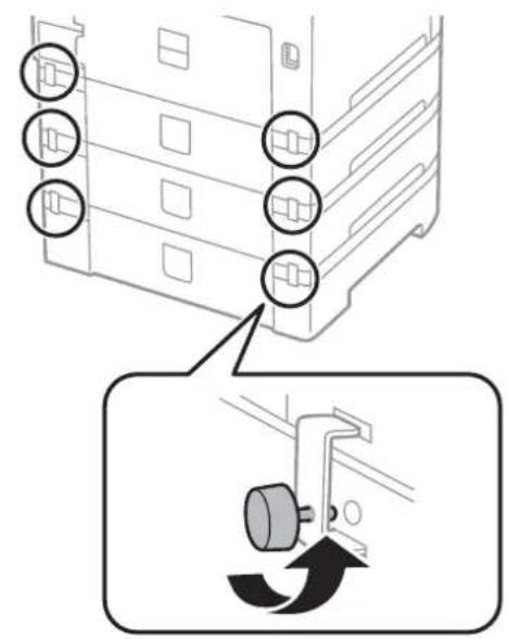 EPSON WorkForce Pro WF-C8690DTWFC - When Moving the Printer with Optional Paper Cassette Units Attached - 1