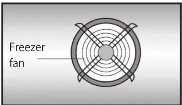 Freezer fan
