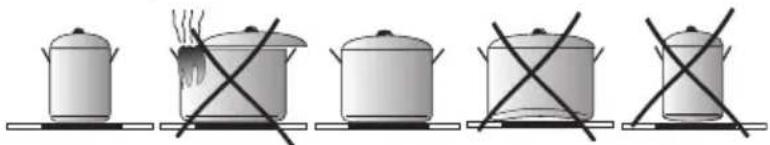 Hansa FCIW58277 - Auswahl der Kochtöpfe zum induktiven Kochen - 1