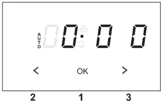 AUTO 0:00 < OK > 2 1 3