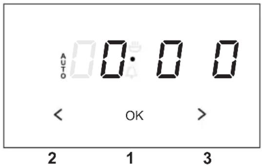 AUTO 0:00 < OK > 2 1 3