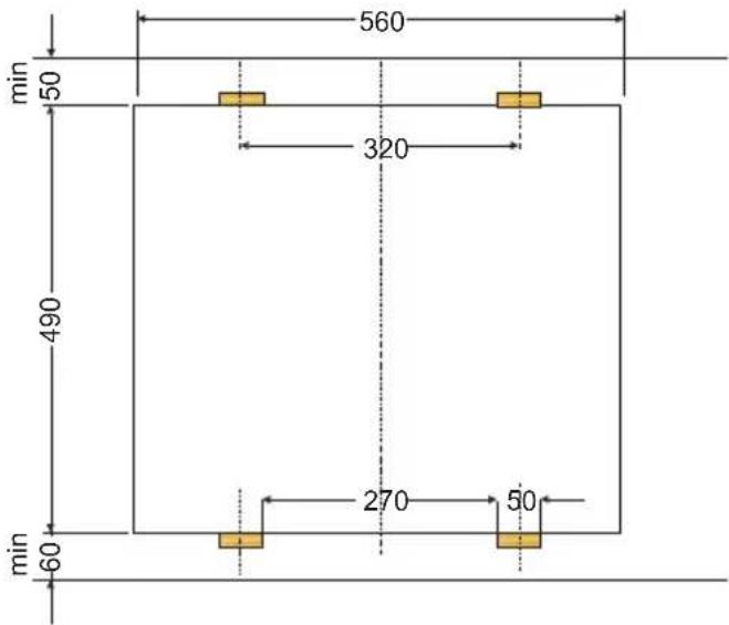 Hansa BHI68677 - Installation des Kochfeldes BHI6\* - Halterung - 4