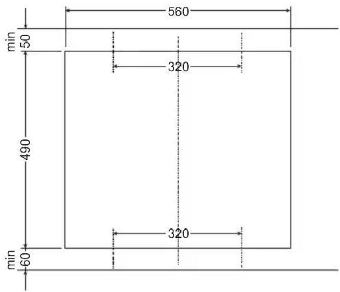 Hansa BHI68677 - Installation des Kochfeldes BHI6\* - Halterung - 2