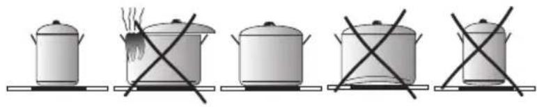 Hansa BHI68677 - Auswahl der Kochtöpfe zum induktiven Kochen - 1