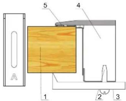 Hansa BHI68638 - Installation des Kochfeldes BHI6\* (PB\*4VI514FTB4SRC) - Halterung - 1