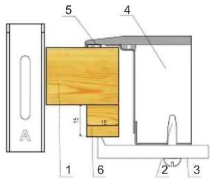 Hansa BHI68638 - Монтаж плиты BHI6\* (PB\*4VI514FTB4SRC) - держатель - 3
