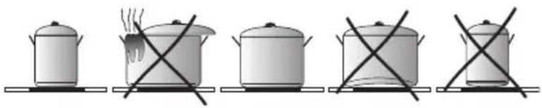 Hansa BHI68621 - Auswahl der Kochtöpfe zum induktiven Kochen - 1