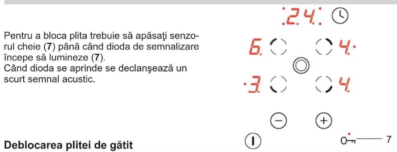 Hansa BHC66500 - Blocarea plitei de încălzire - 1