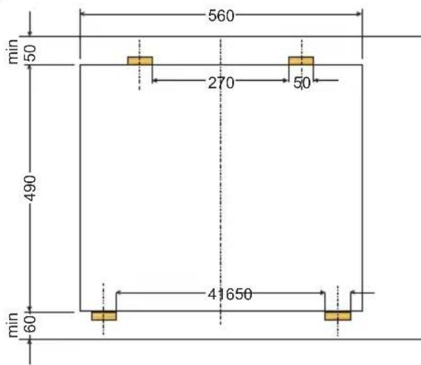 Hansa BHC66500 - Montajul plăcii în blatul mobilierului: - 4