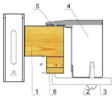 Hansa BHC66500 - Montajul plăcii în blatul mobilierului: - 2