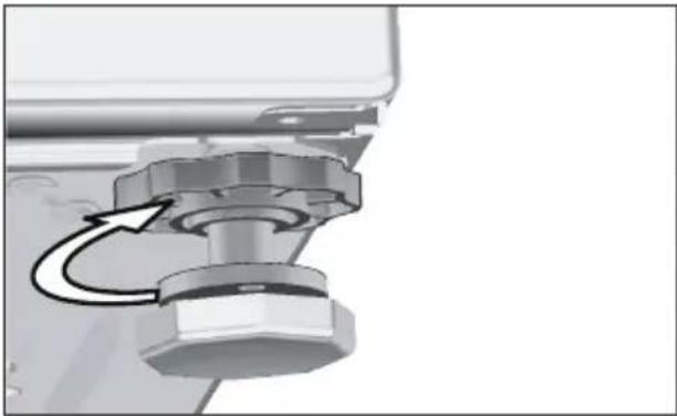 GRUNDIG GWA 38431 - Einstellen der Füße - 4