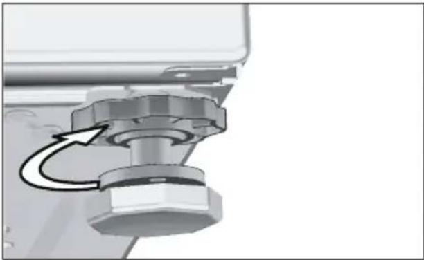 GRUNDIG GWA 37432 - Einstellen der Füße - 4