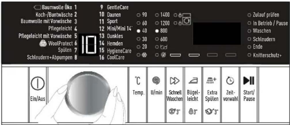 GRUNDIG GWA 37432 - Daunen Kalt - 60 °C Maximal 2 kg - 1