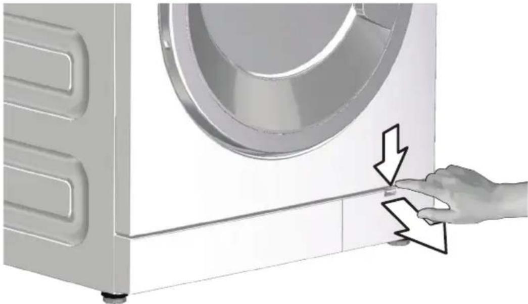 GRUNDIG GWA 37432 - Restliches Wasser ablaufen lassen und Pumpenfilter reinigen - 5