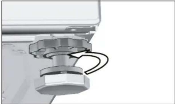 GRUNDIG GWA 37432 - Einstellen der Füße - 2