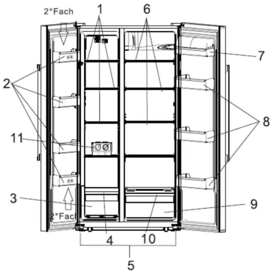 Exquisit SBS 200-4A+ - Kühlraum - 1