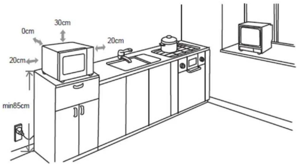 Exquisit MWED8323.3S - Aufstellen - 1