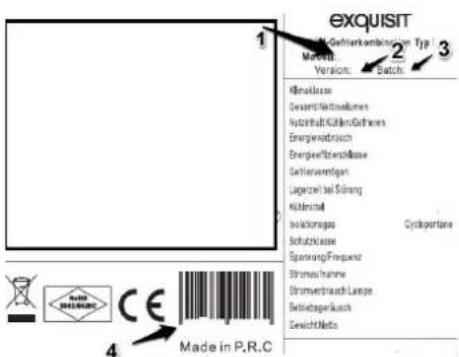 Exquisit KGC 270/45-4.1A+ si - Folgende Angaben werden benötigt um Ihren Auftrag bearbeiten zu können: - 1