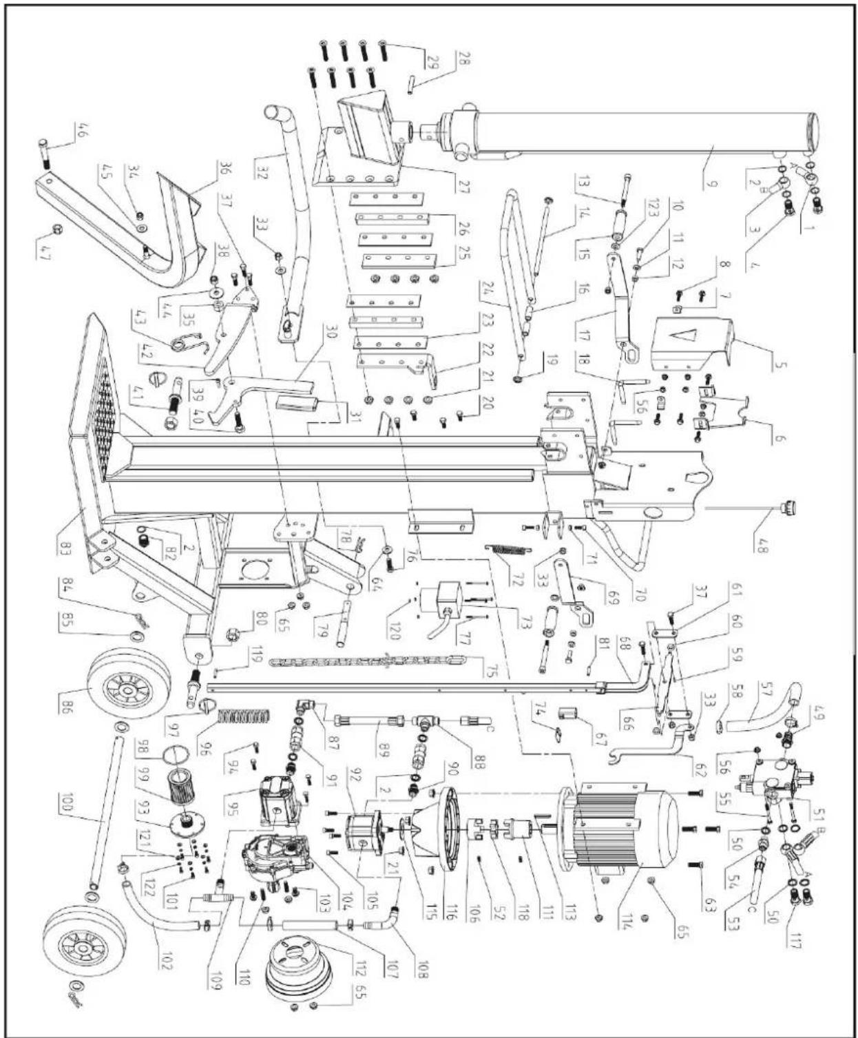Holzkraft HSE 25-1100 Z - Ersatzteilzeichnungen - 1