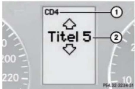 Mercedes-Benz C 320 CDI (2007) - CD-SpieleroderCD-Wechsler\* bedienen - 2
