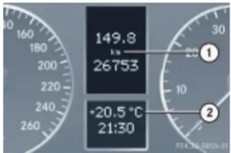 Mercedes-Benz C 320 CDI (2007) - Multifunktions-Display - 1
