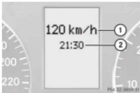 Mercedes-Benz C 320 CDI (2007) - DigitalenTachometeroderAußentemperaturanzeigen - 1