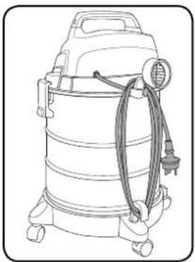 Ozito VWD-1212 - Mounting the Cable Hook - 2