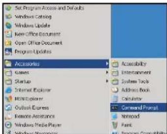 Set Program Access and Defaults Windows Catalog Windows Update New Office Document Open Office Document Program Updates Accessories Games Startup Internet Explorer MSN Explorer Outlook Express Remote Assistance Windows Media Player Windows Management Accessibility Entertainment System Tools Address Book Calculator Command Prompt Notepad Font Remove Compatibility