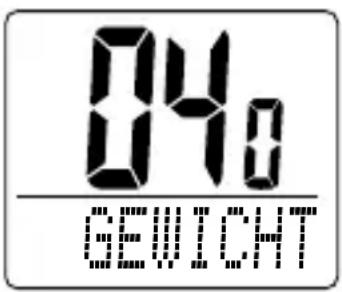 Tchibo 261 481 - Gewicht eingeben - 1