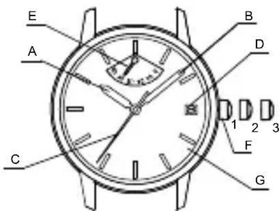 Orient Star Contemporary RE-AV0111L - ◆ PARTES COMPONENTES Y SUS FUNCIONES - 2