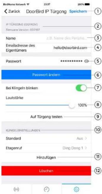 DoorBird App (Android) - 1) Datumsbereich - 1