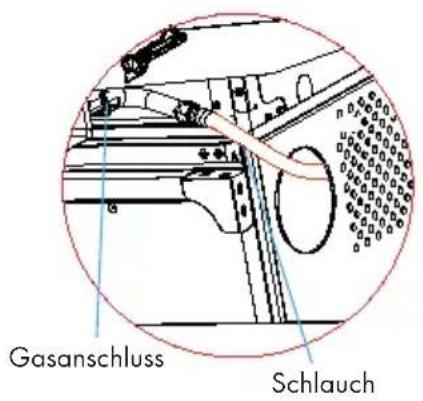 Klarstein 10032455 - Anschluss der Gasfl asche - 1