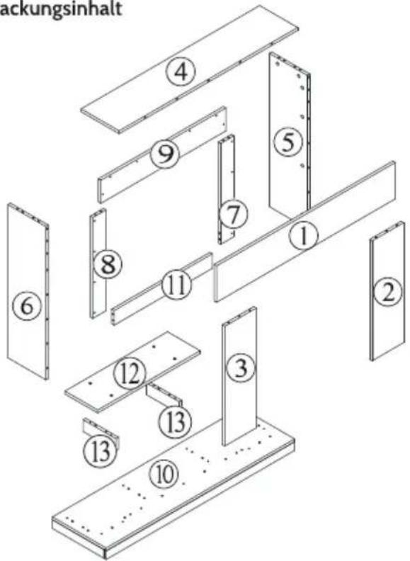 ackungsinhalt ④ ⑤ ⑨ ⑦ ⑧ ⑪ ① ② ⑥ ③ ⑫ ⑬ ⑬ ⑬ ⑭ ⑩