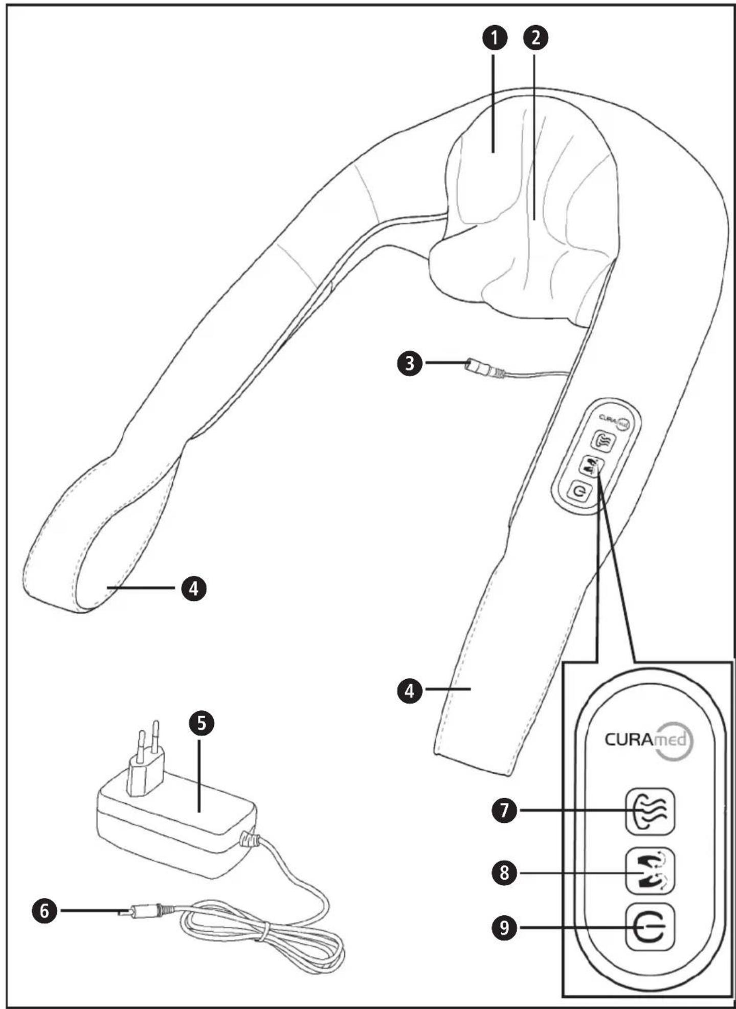Curamed KD-1012 - SHIATSU-NACKEN- MASSAGEGERÄT - 2