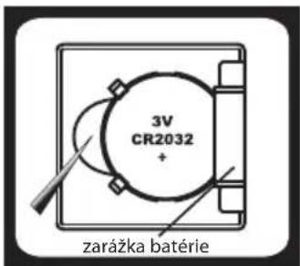 3V CR2032 + zarážka batérie
