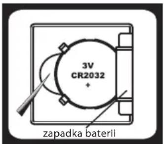 3V CR2032 + zapadka baterii