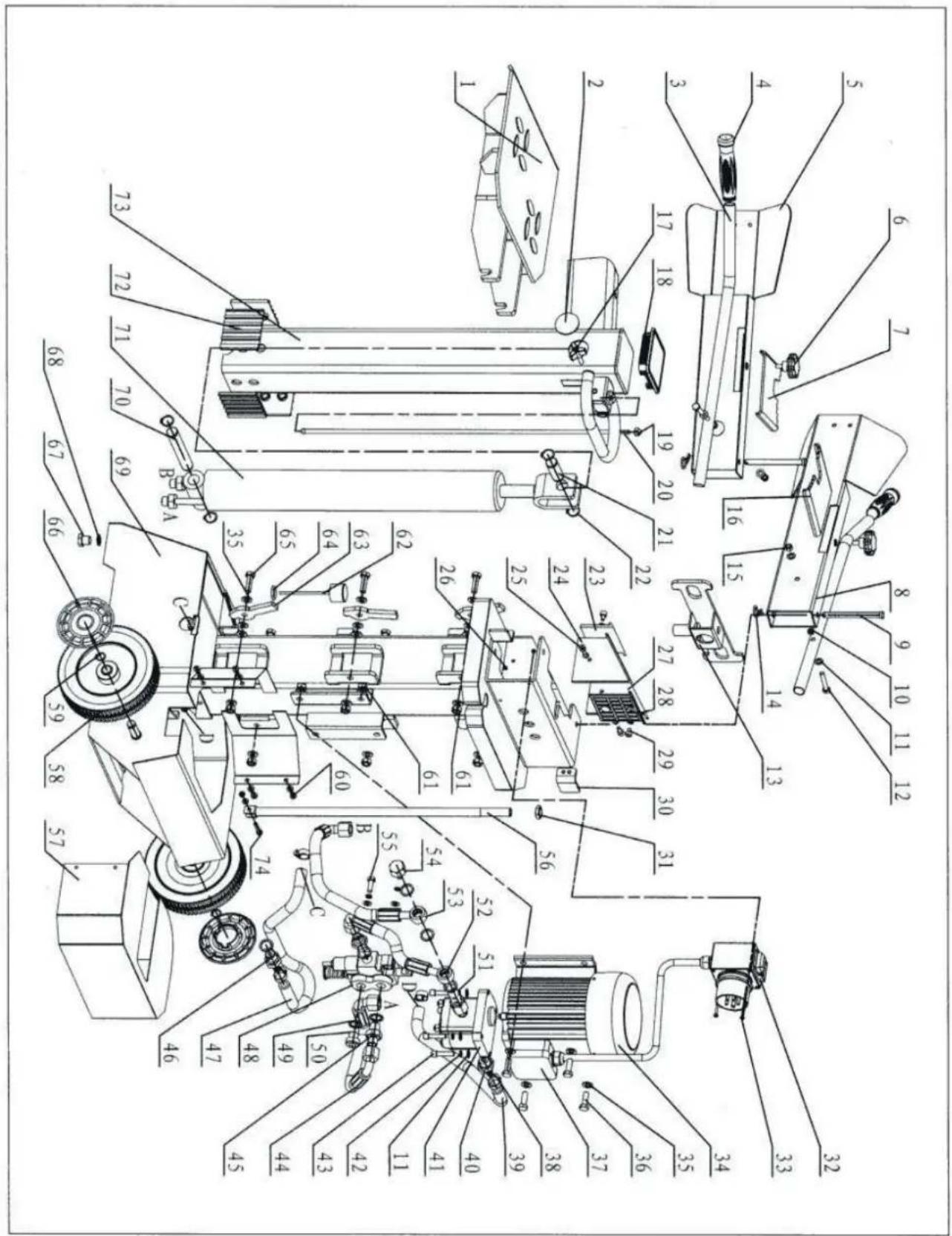Crossfer LS8T-230V - Teileschema - 1